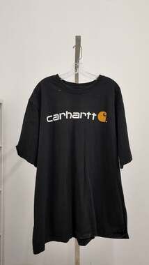 Carhartt Men's Original Fit Graphic Logo T-Shirt - Black (Size 2XL)